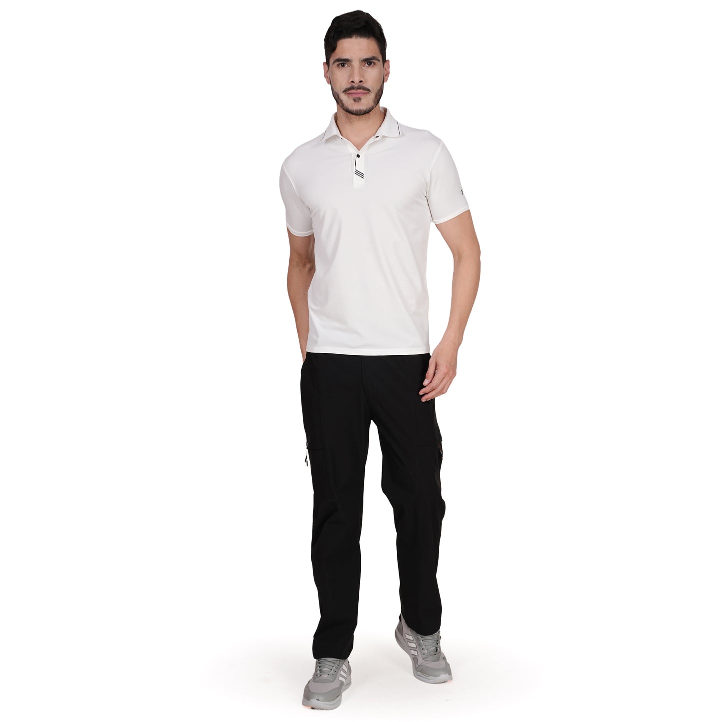 DRY ACTIVE POLO TEE WHITE