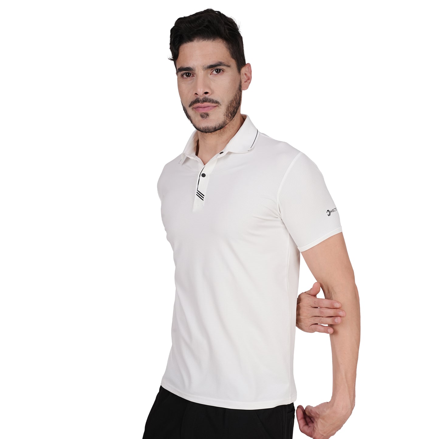 DRY ACTIVE POLO TEE WHITE