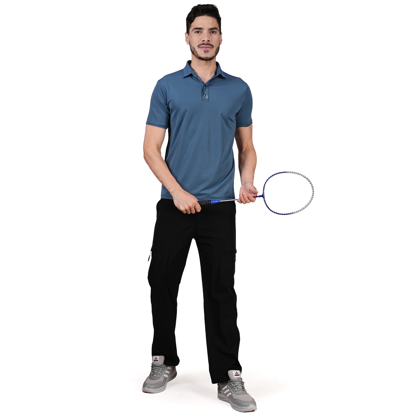 DRY ACTIVE POLO TEE BLUE