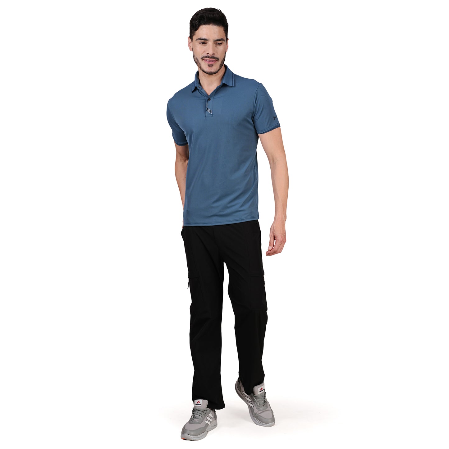 DRY ACTIVE POLO TEE BLUE