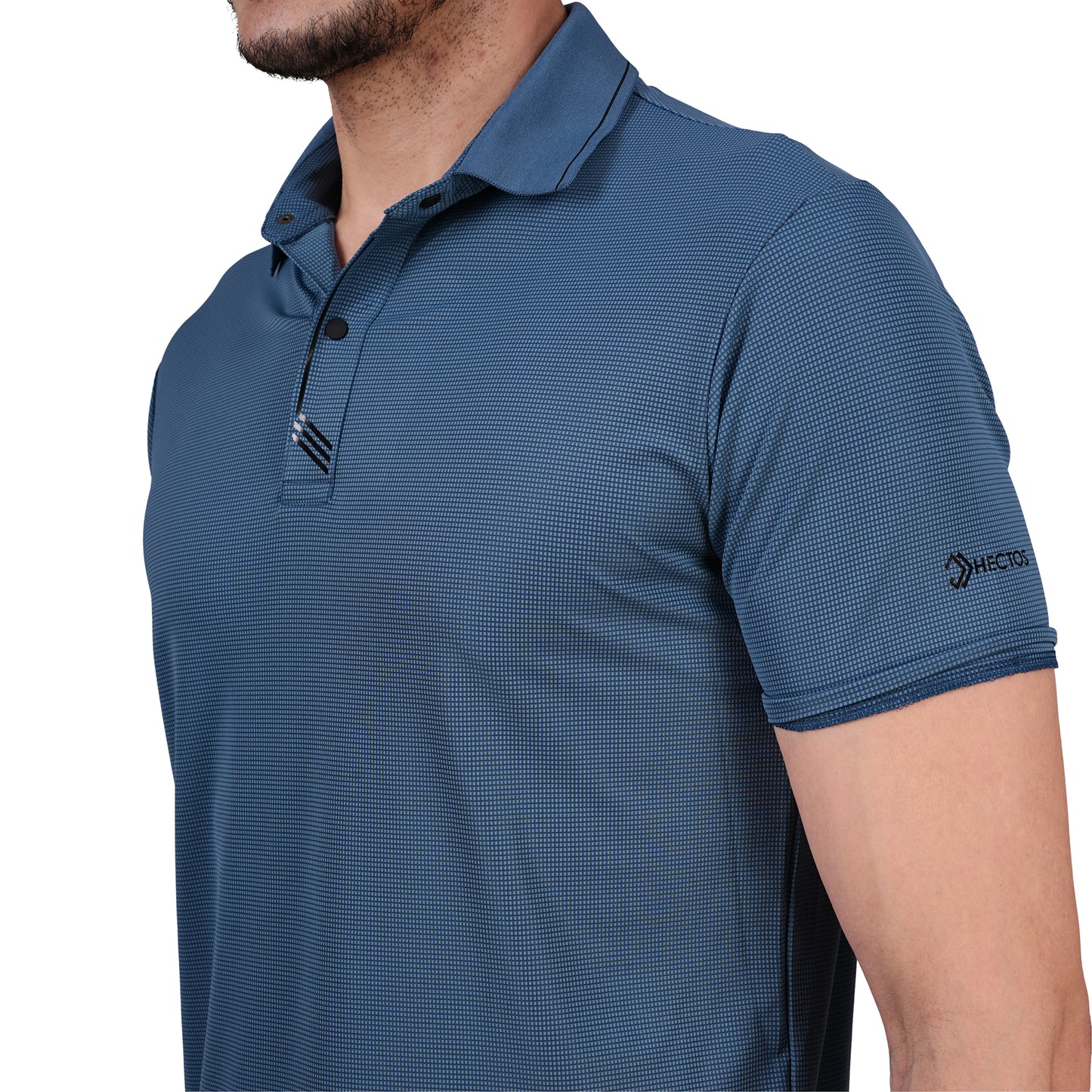 DRY ACTIVE POLO TEE BLUE