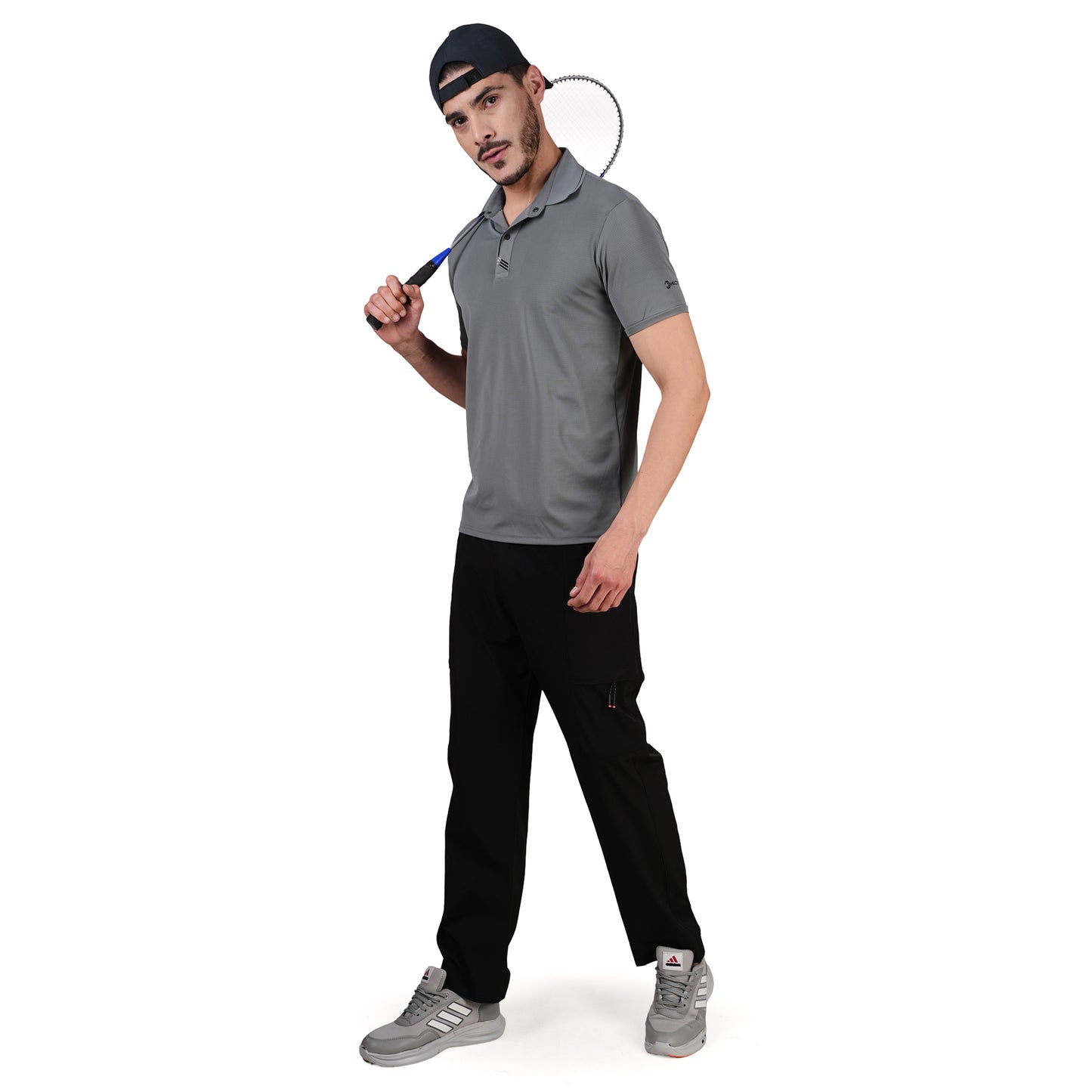 DRY ACTIVE POLO TEE L.GREY