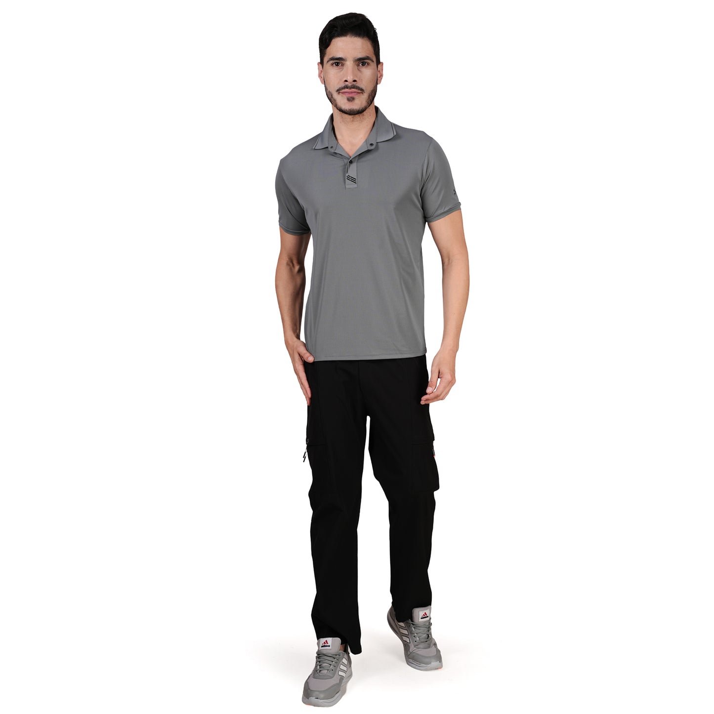 DRY ACTIVE POLO TEE L.GREY