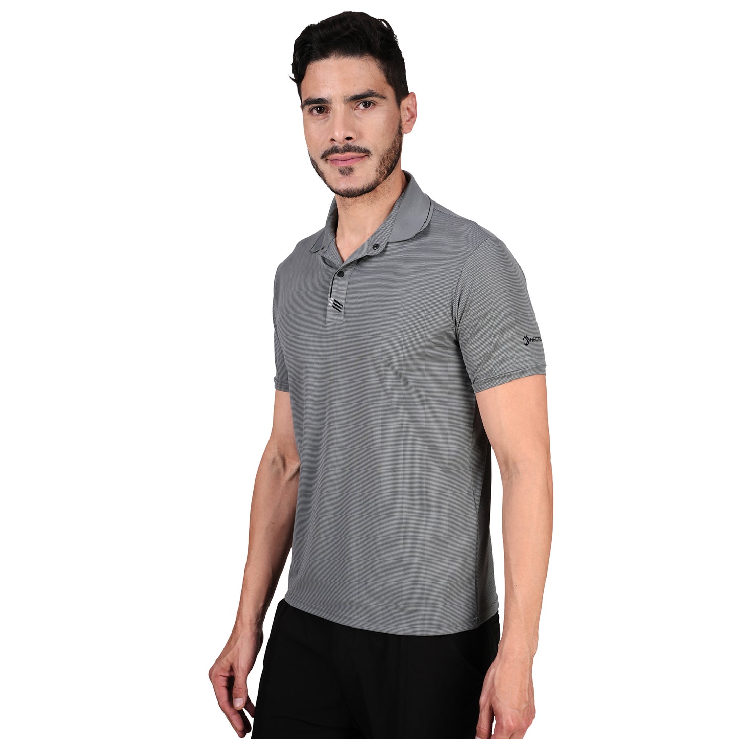 DRY ACTIVE POLO TEE L.GREY