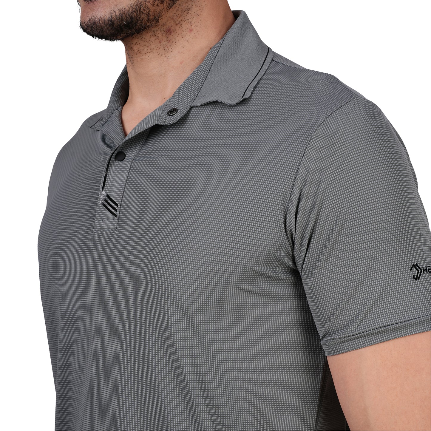DRY ACTIVE POLO TEE L.GREY
