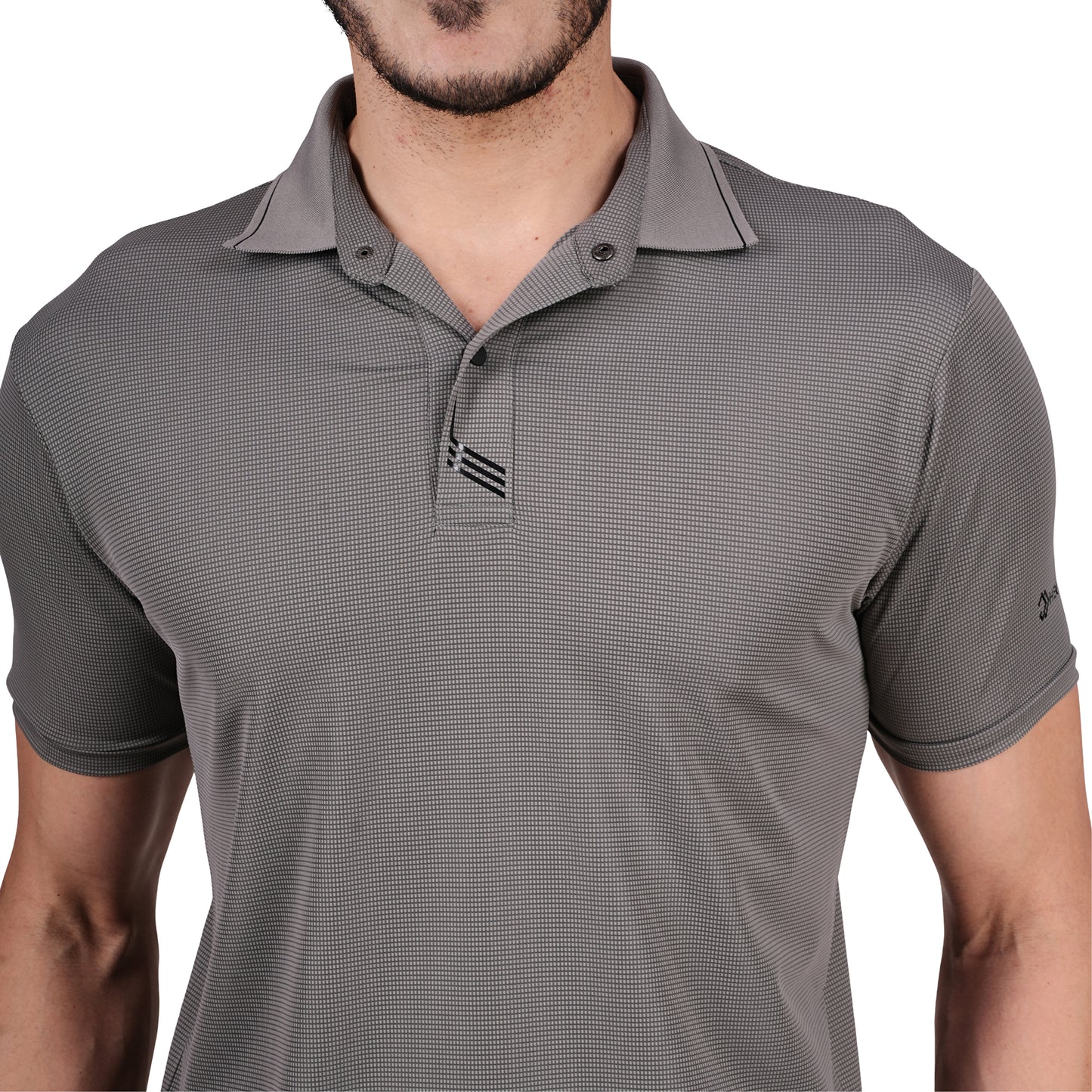 DRY ACTIVE POLO TEE M GREY