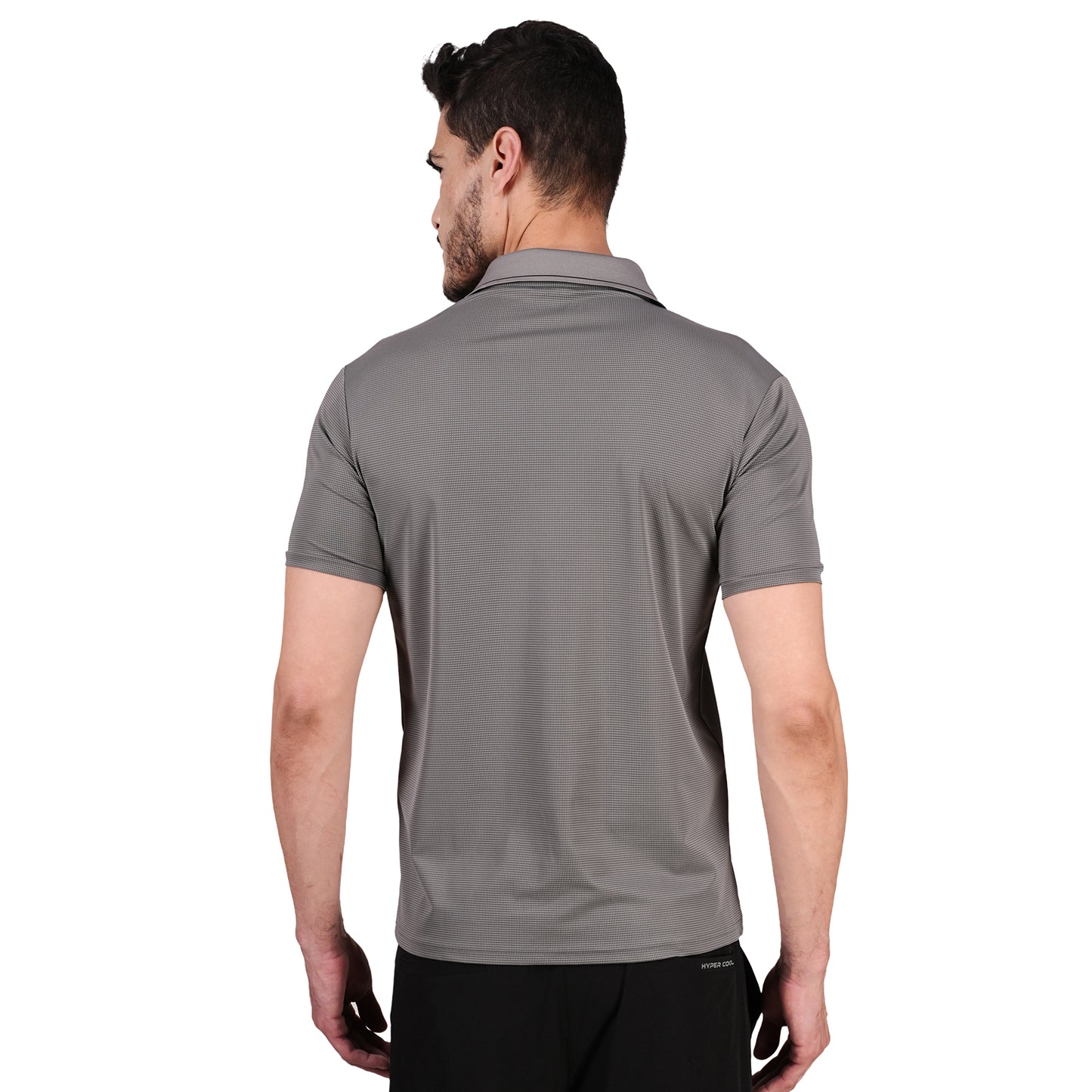 DRY ACTIVE POLO TEE M GREY