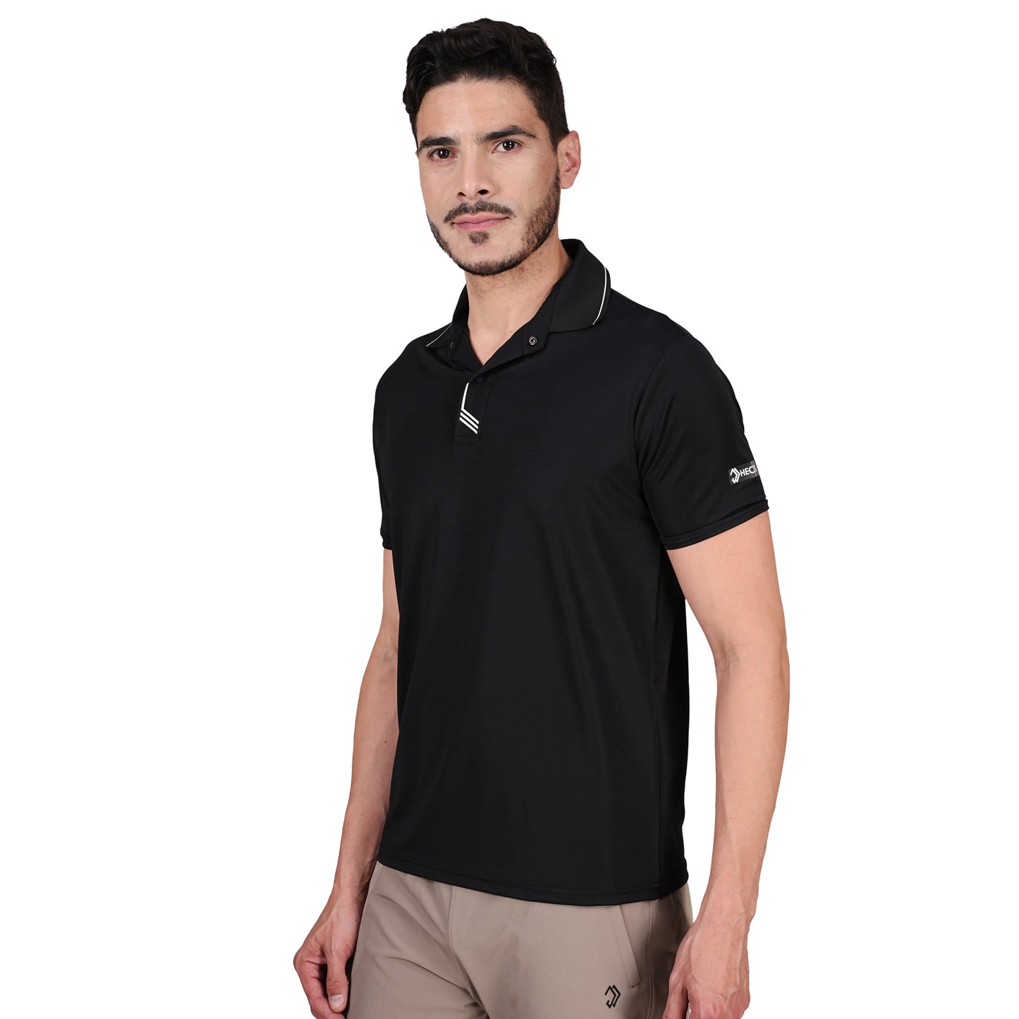 DRY ACTIVE POLO TEE BLACK