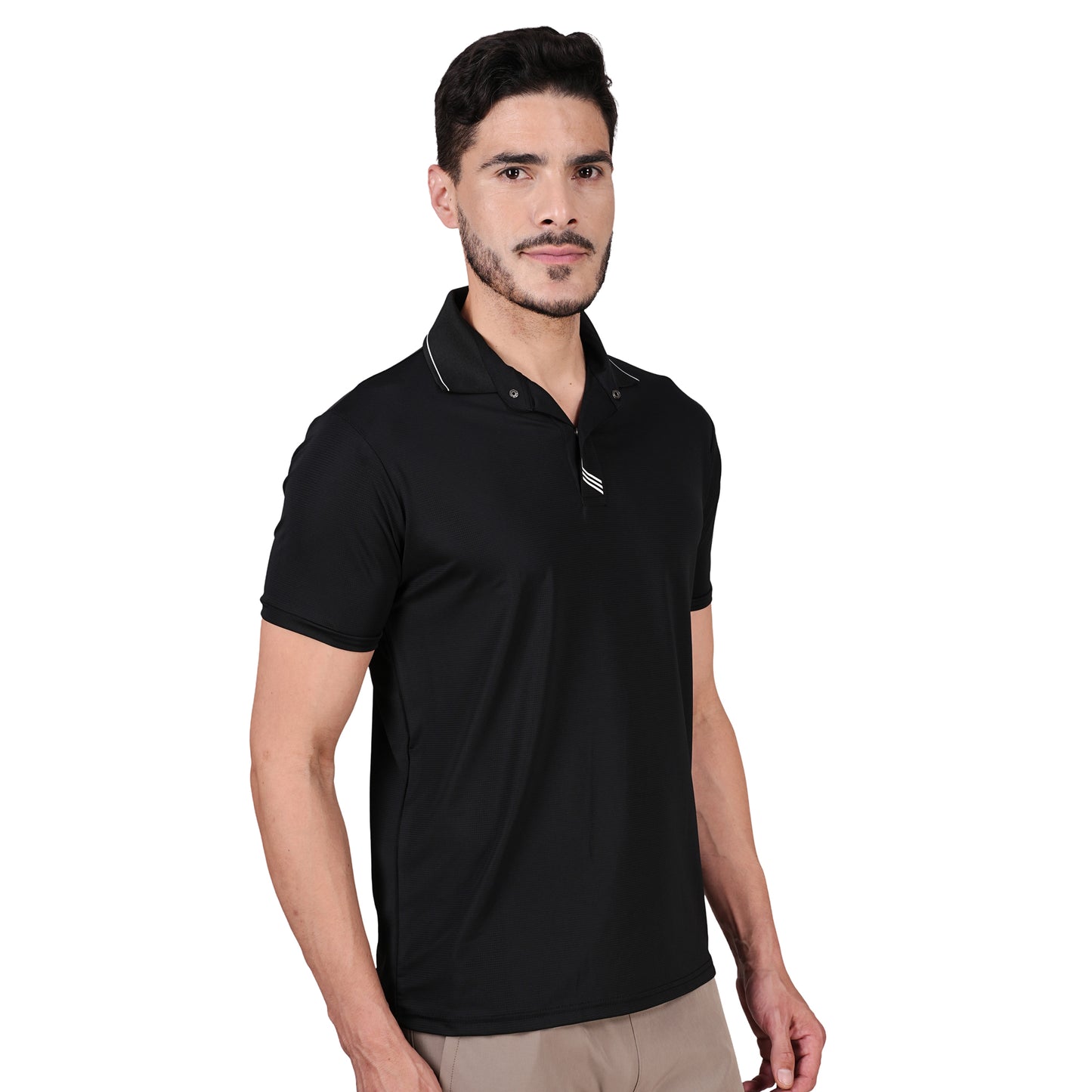 DRY ACTIVE POLO TEE BLACK