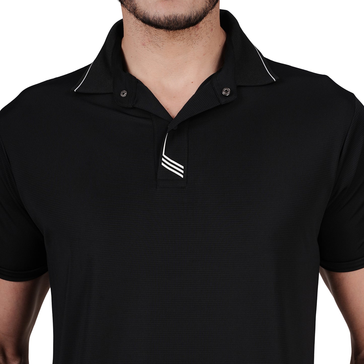 DRY ACTIVE POLO TEE BLACK