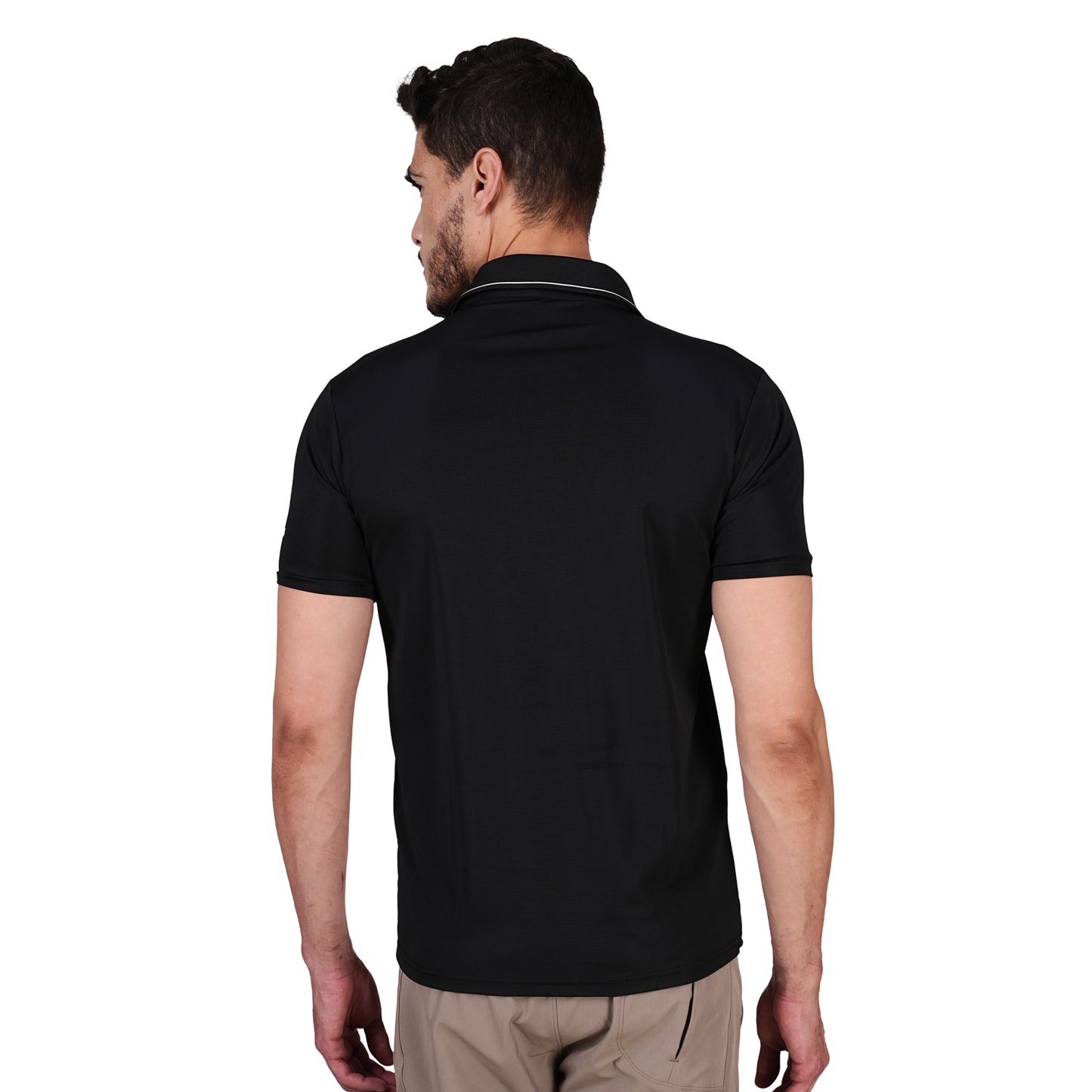 DRY ACTIVE POLO TEE BLACK