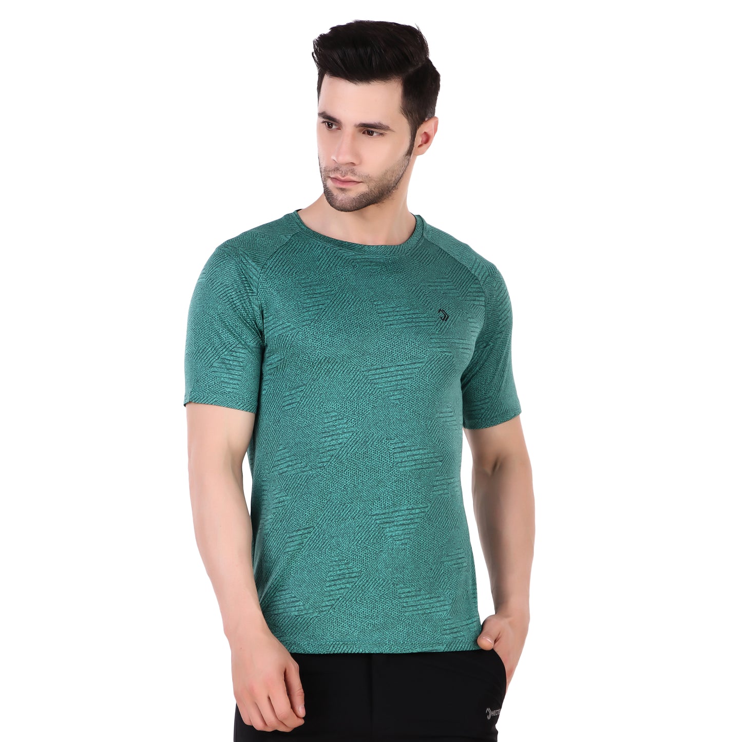 React Dry Tee D.green