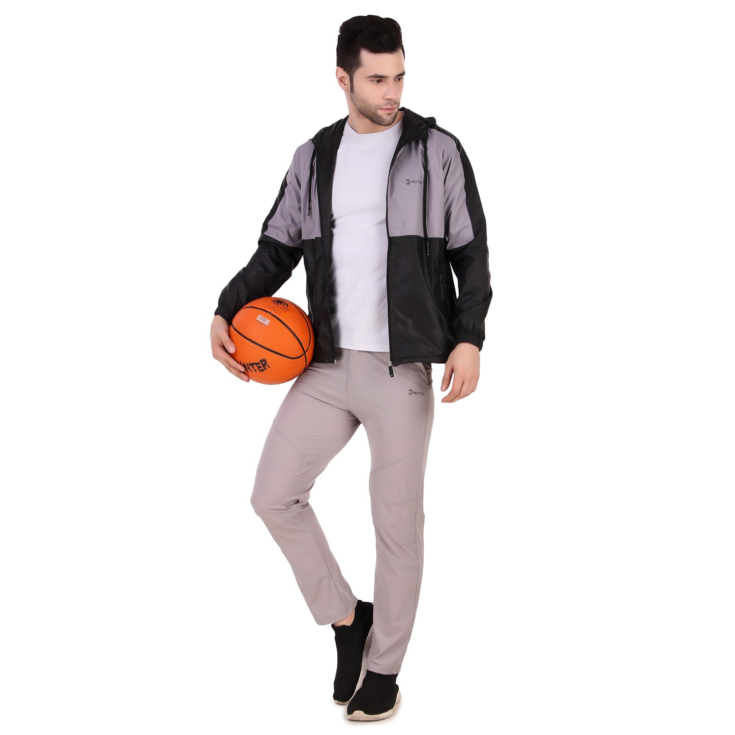 Wind Cheater Black & Grey