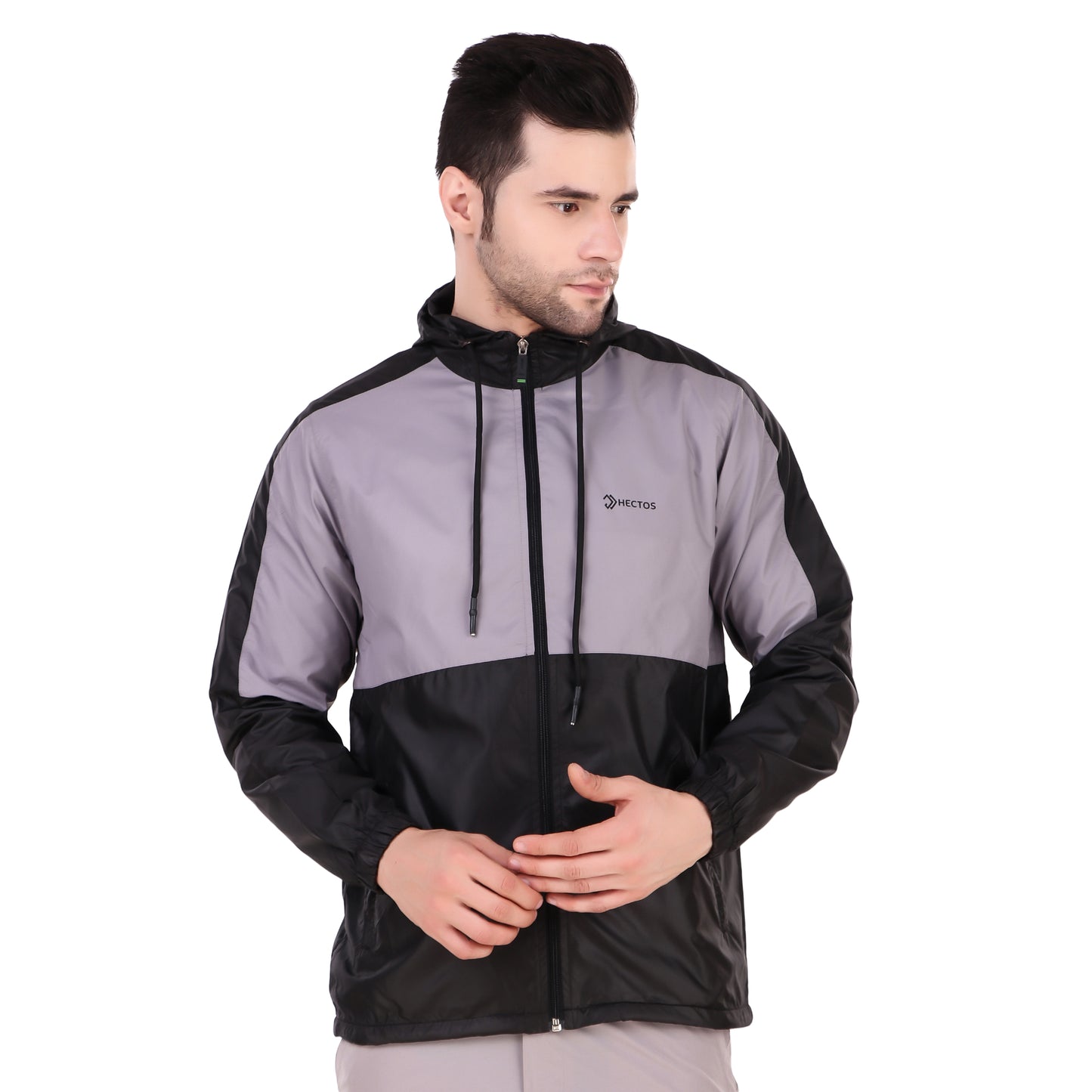 Wind Cheater Black & Grey