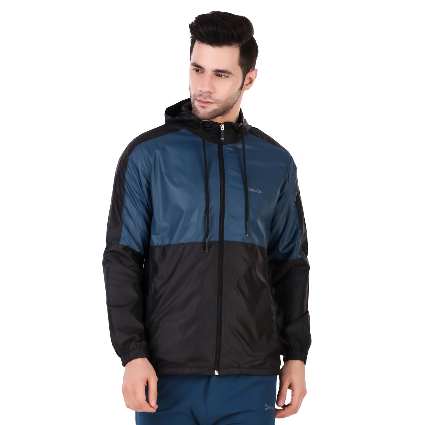 Wind Cheater Black & Blue