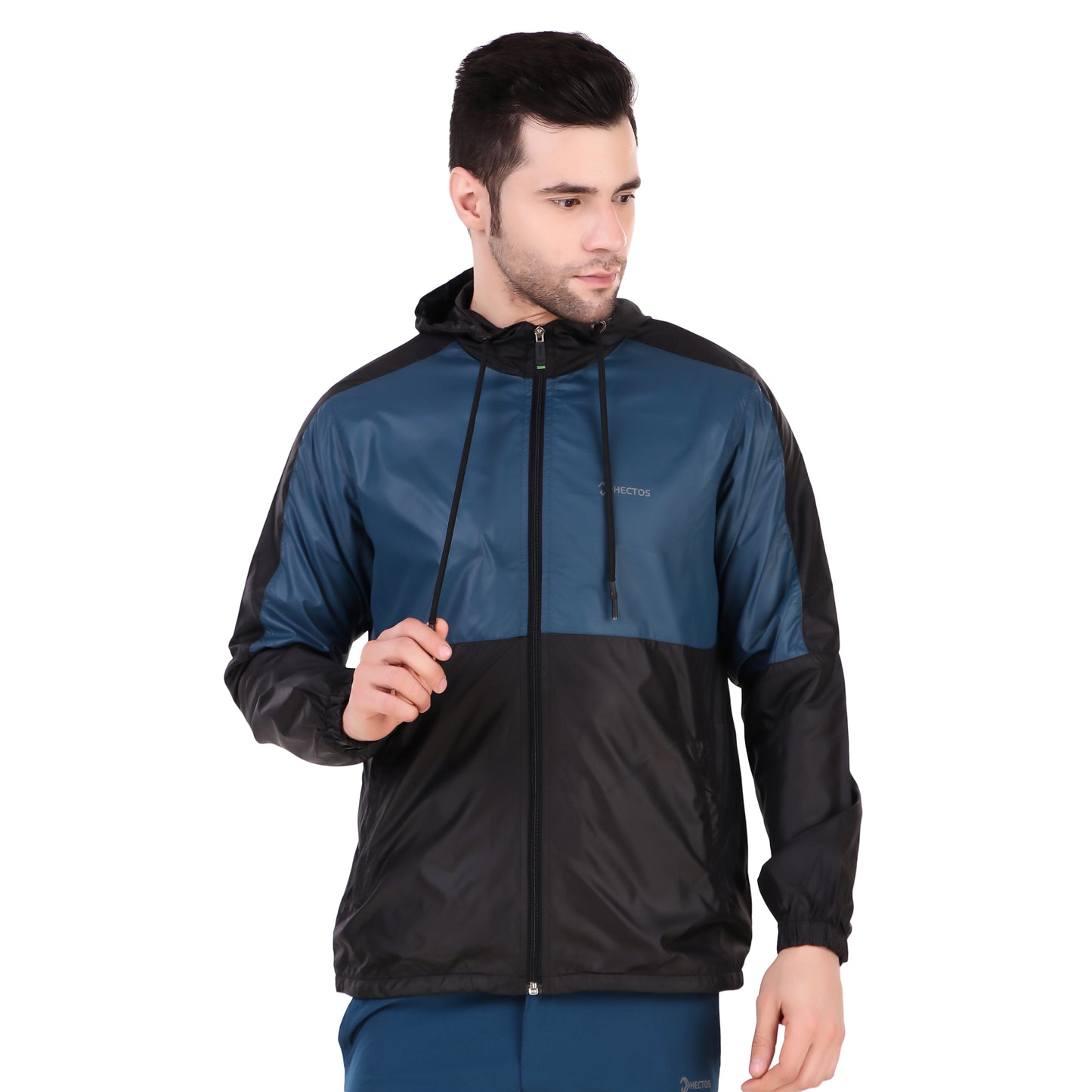 Wind Cheater Black & Blue