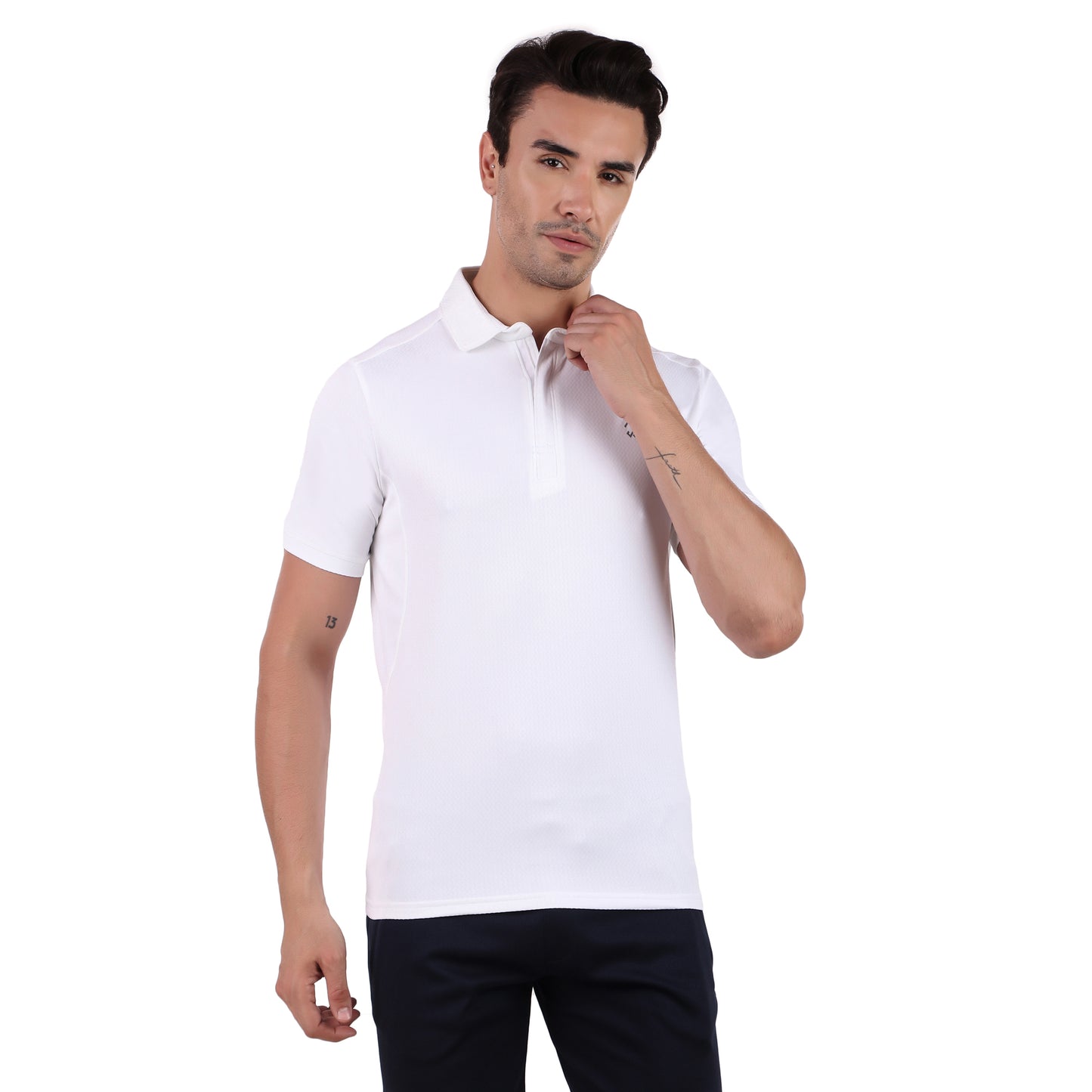 POLO ZIPPER WHITE