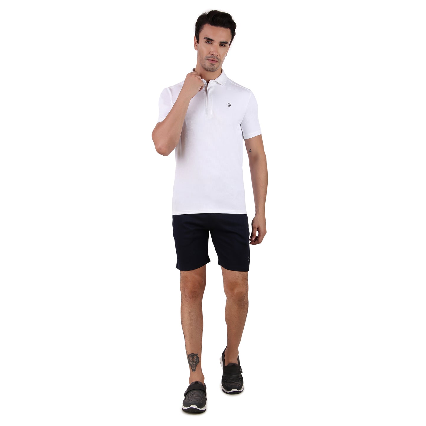 POLO ZIPPER WHITE