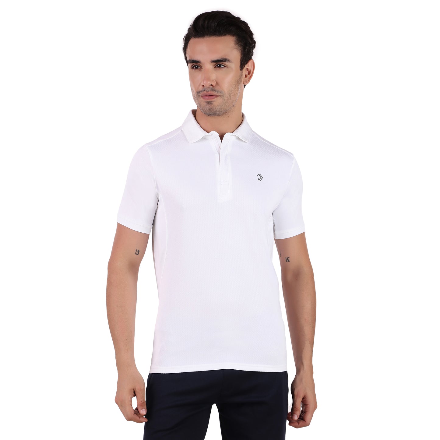 POLO ZIPPER WHITE