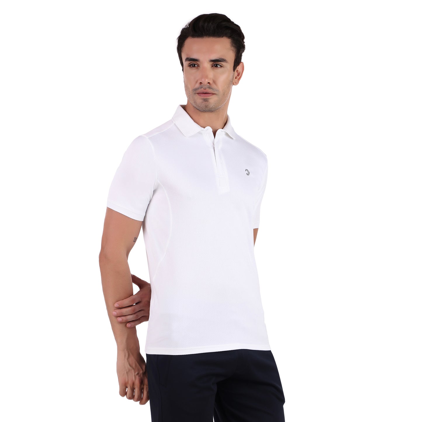 POLO ZIPPER WHITE
