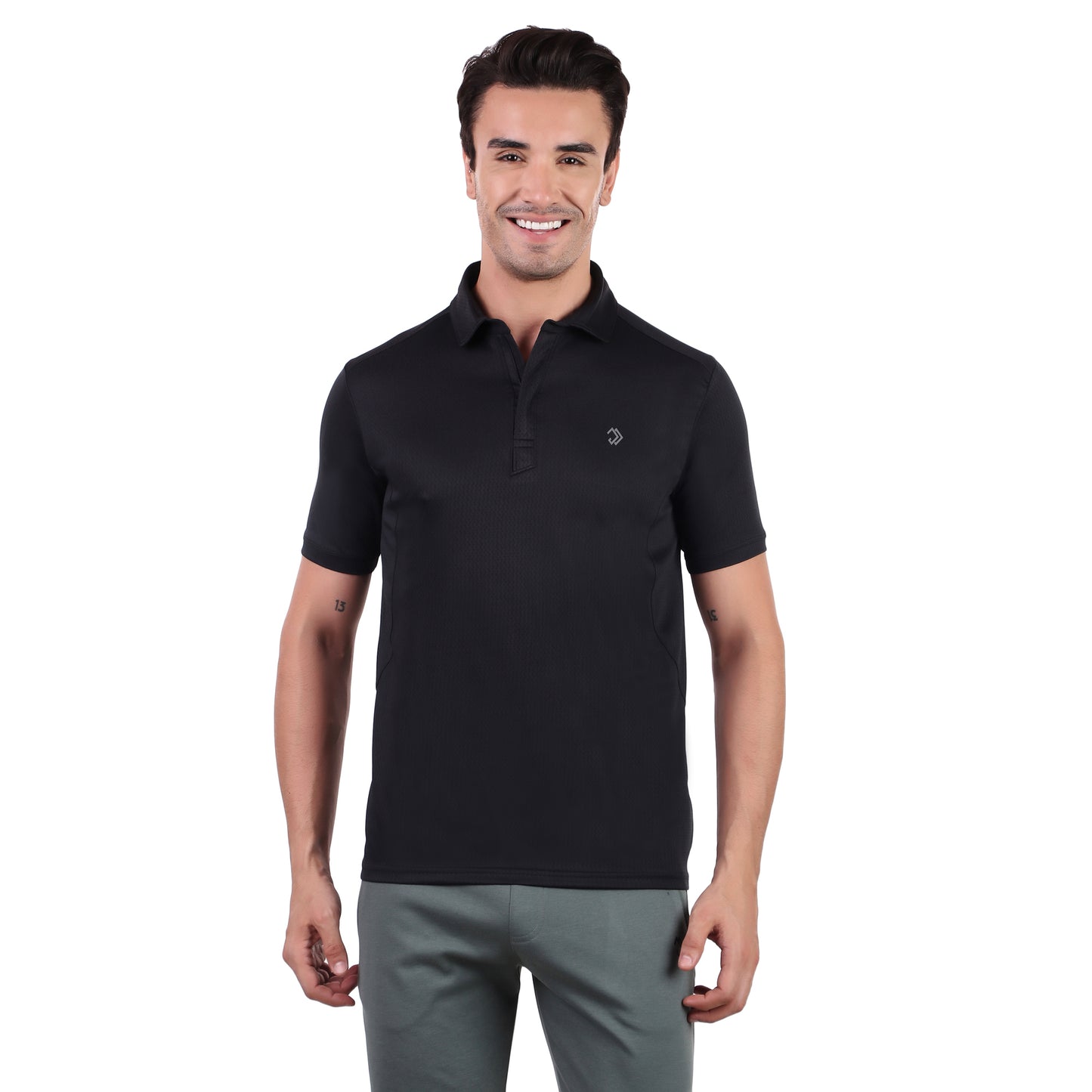 POLO ZIPEER BLACK