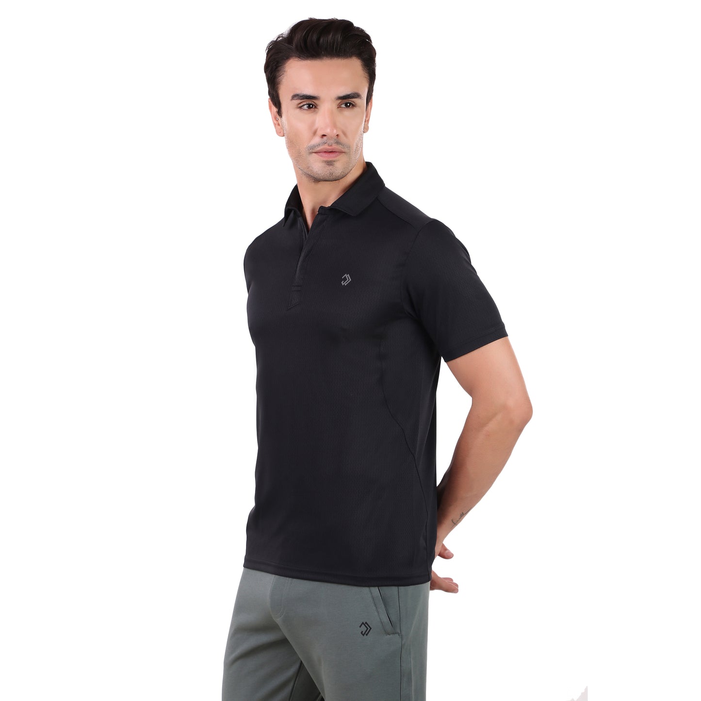 POLO ZIPEER BLACK
