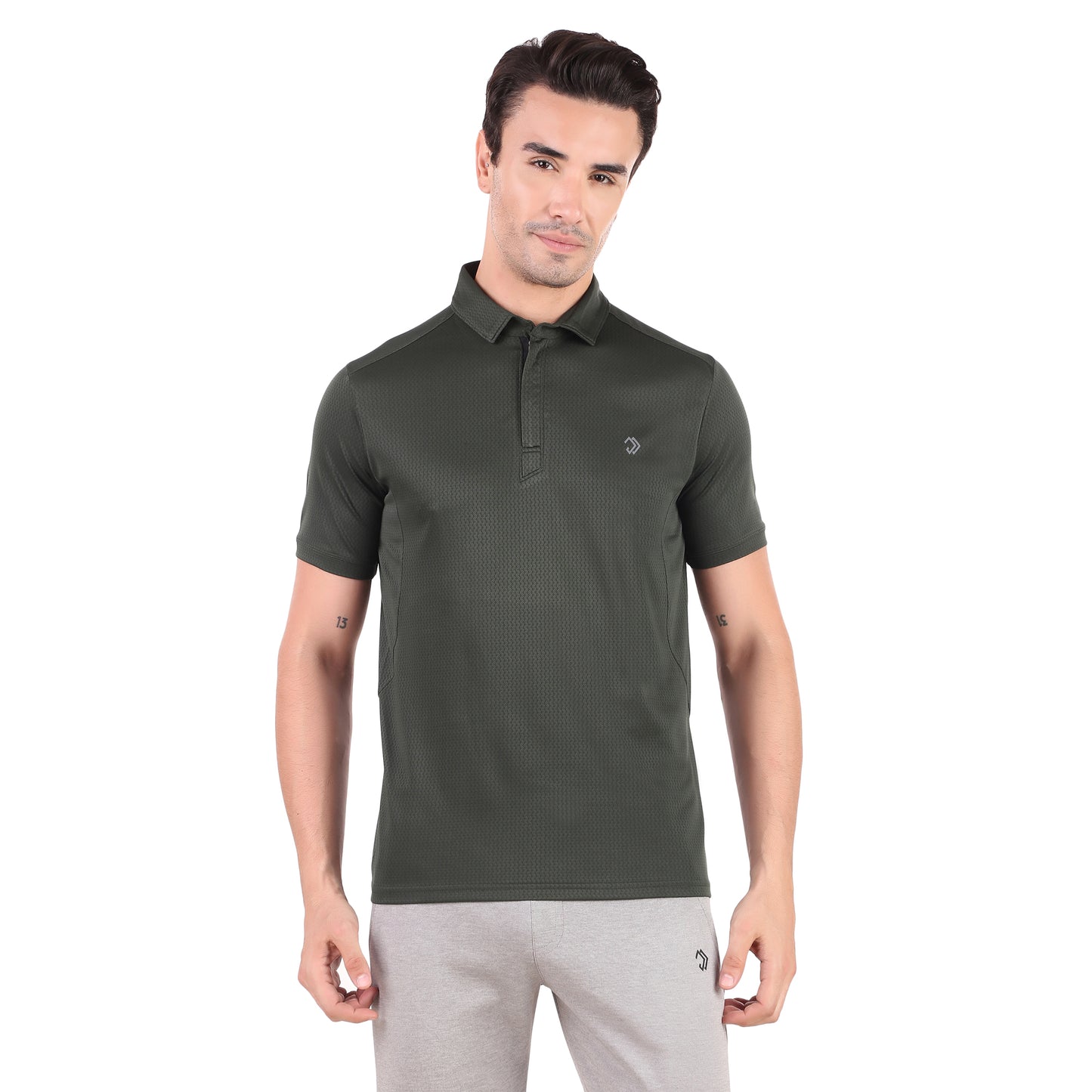 POLO ZIPPER OLIVE