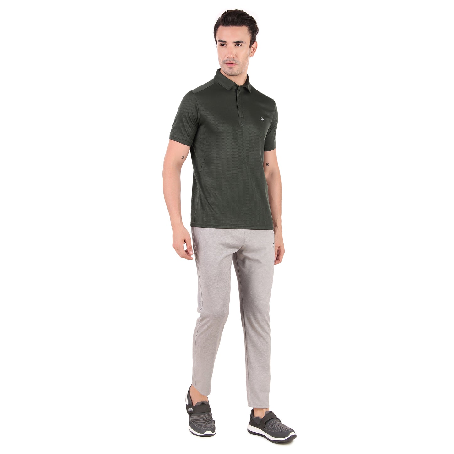 POLO ZIPPER OLIVE