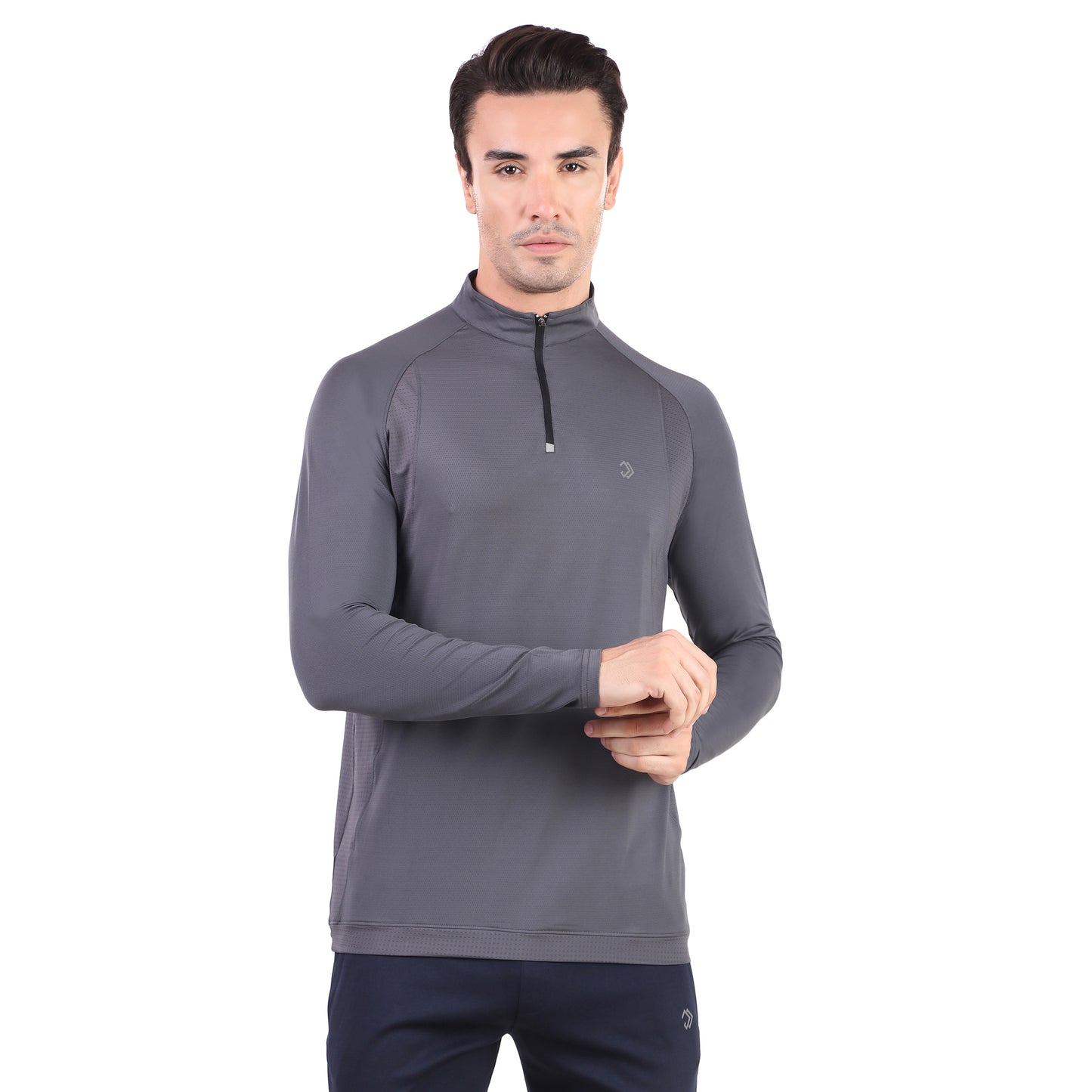 FULL SLEEVES TEE ESSENTIALS D.GREY
