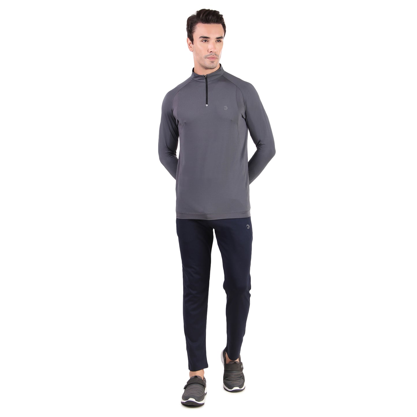 FULL SLEEVES TEE ESSENTIALS D.GREY