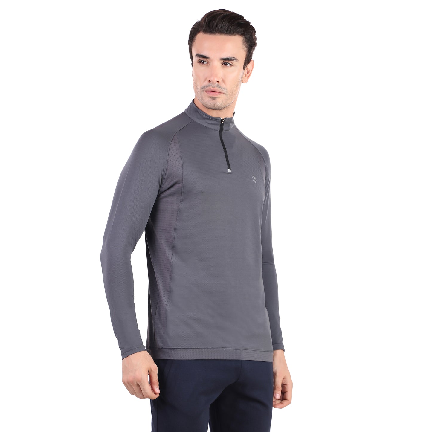 FULL SLEEVES TEE ESSENTIALS D.GREY