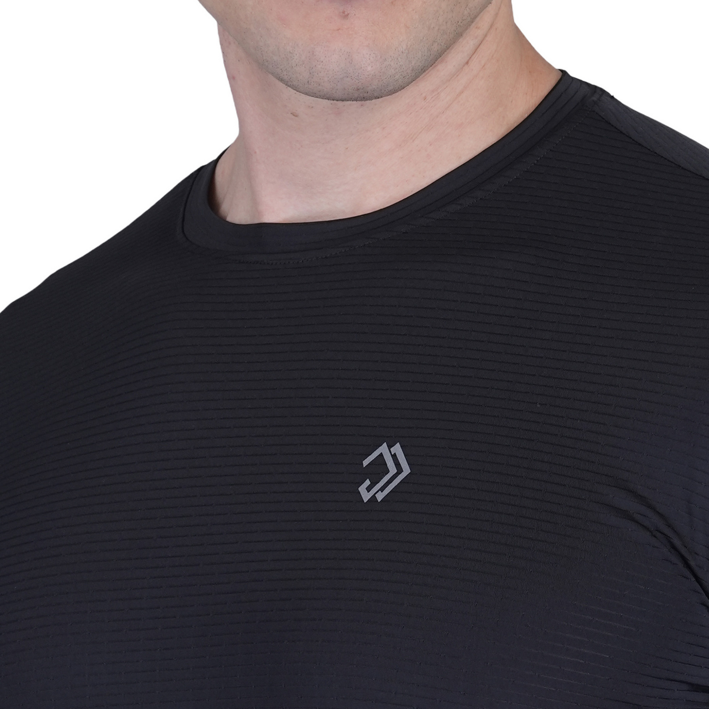 MUSCLE ENHANCER BLACK T SHIRT