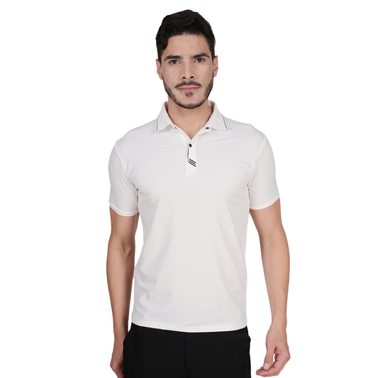 DRY ACTIVE POLO TEE WHITE
