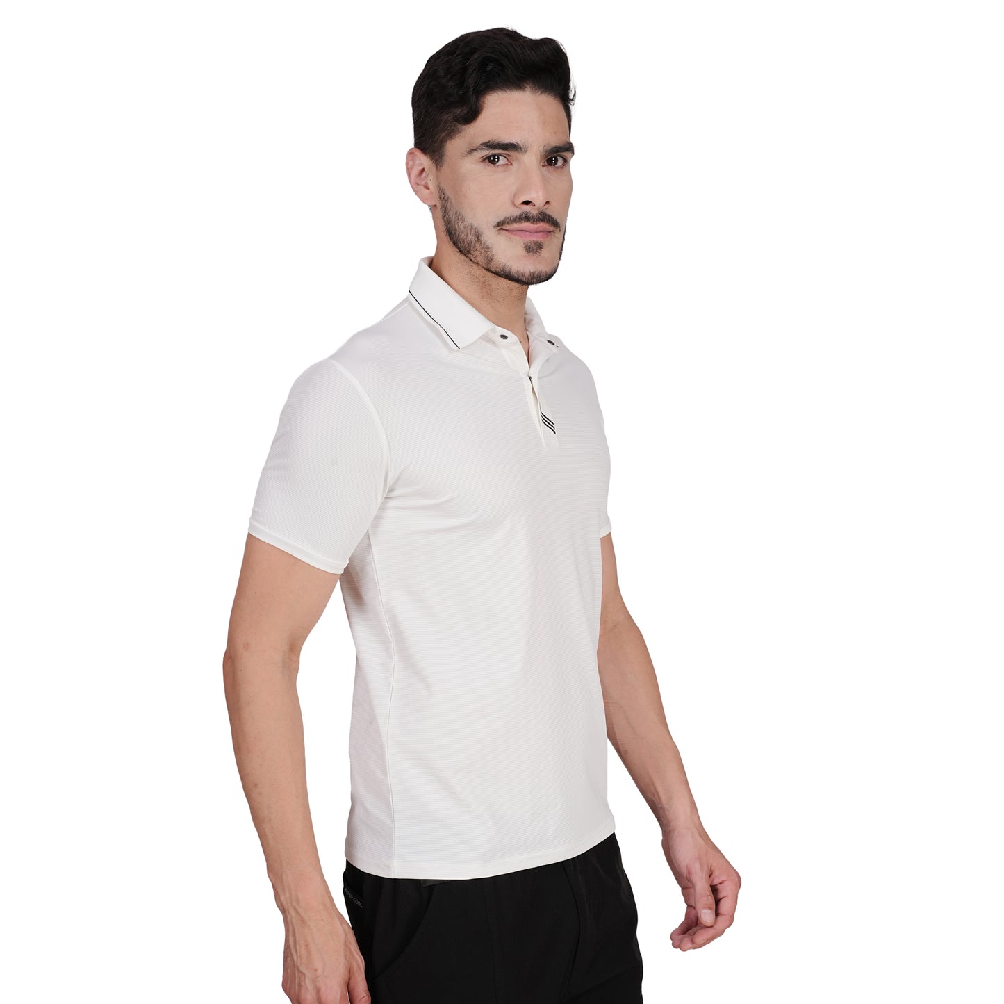 DRY ACTIVE POLO TEE WHITE