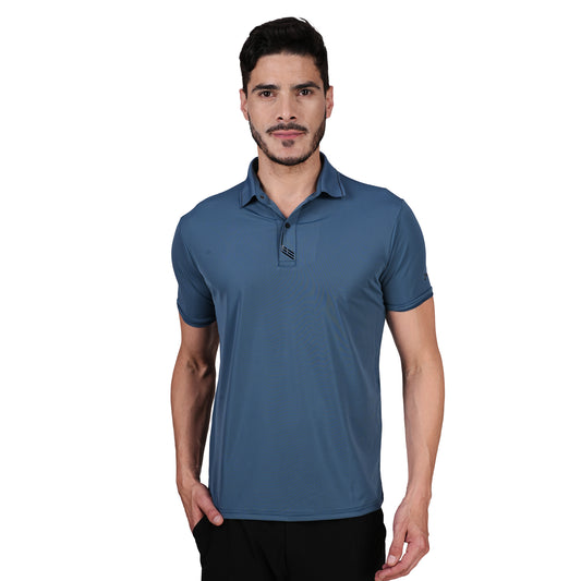 DRY ACTIVE POLO TEE BLUE