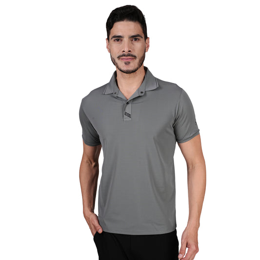 DRY ACTIVE POLO TEE L.GREY