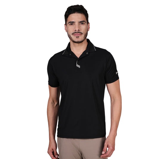 DRY ACTIVE POLO TEE BLACK