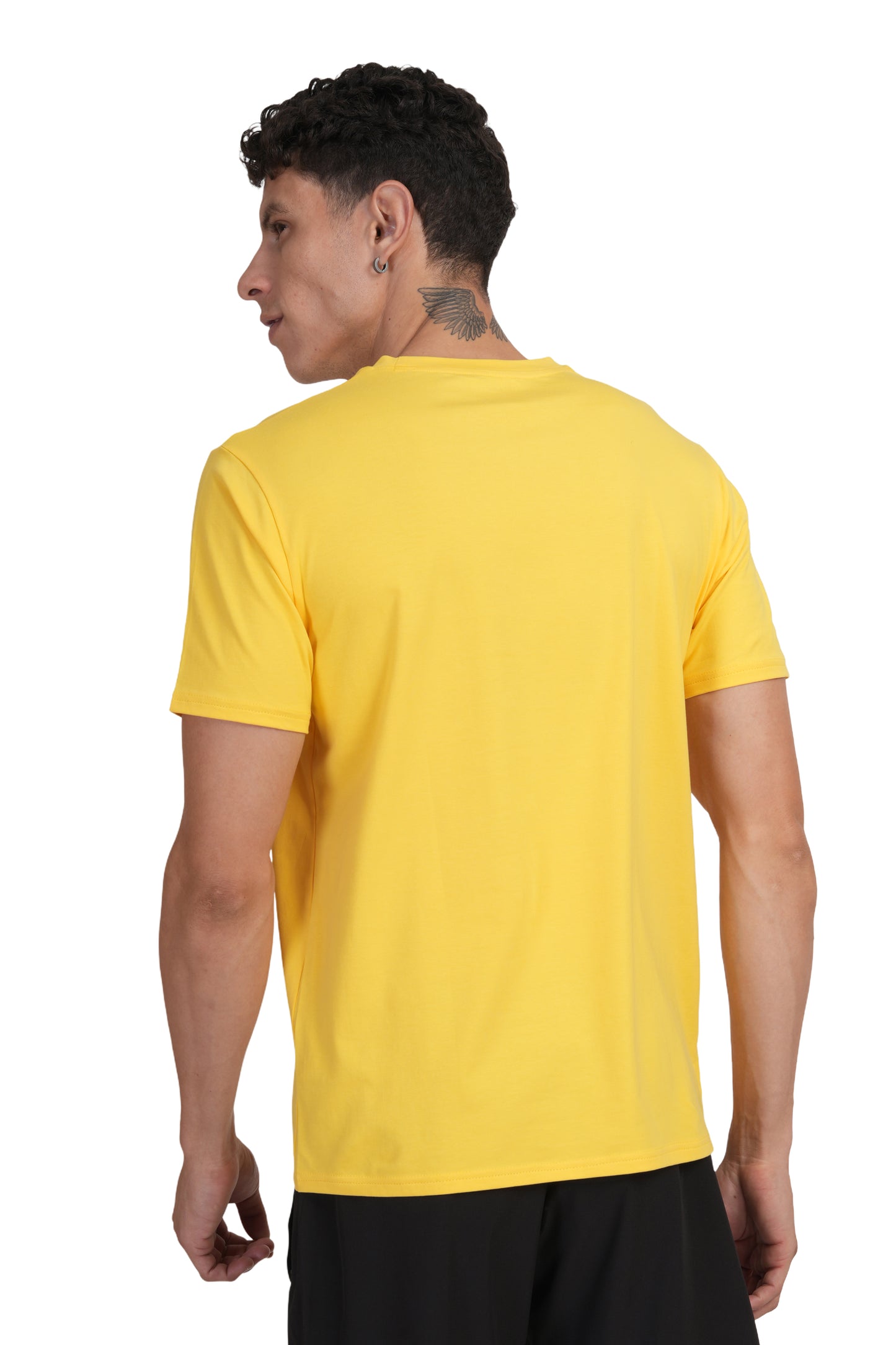 SUPIMA COTTON T SHIRT YELLOW
