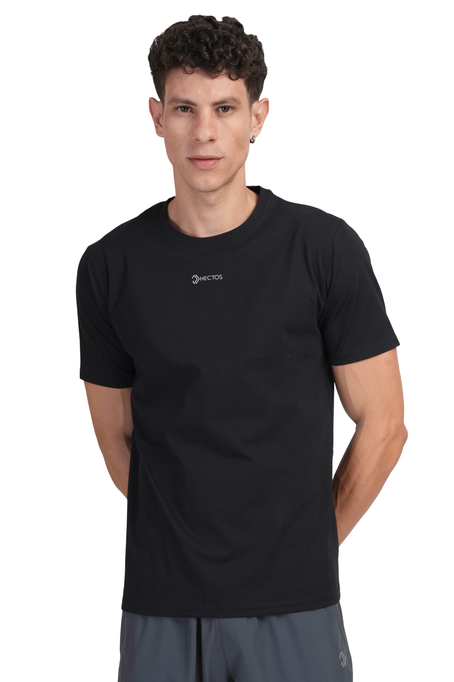 SUPIMA COTTON T SHIRT BLACK