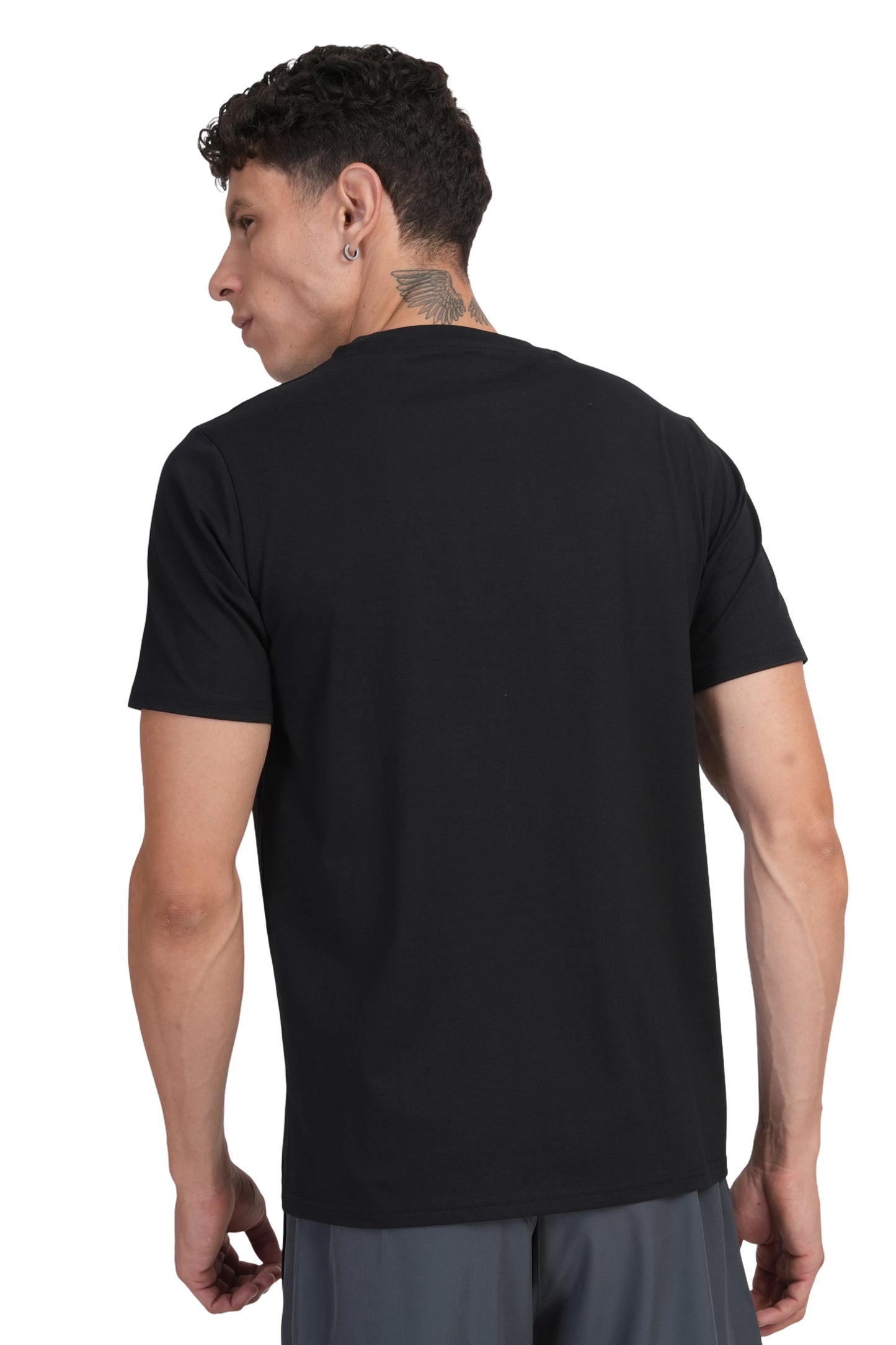 SUPIMA COTTON T SHIRT BLACK