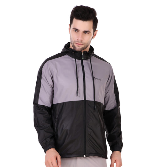Wind Cheater Black & Grey