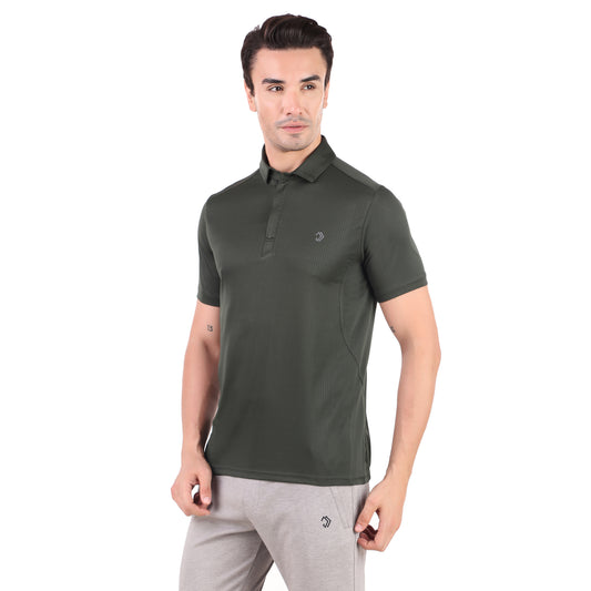 POLO ZIPPER OLIVE